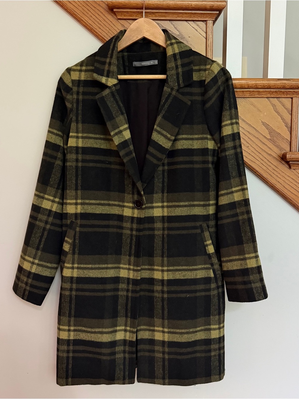 Green Plaid Coat